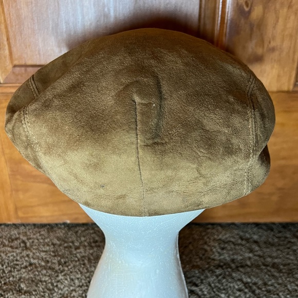 Trav’ler By Country Gentlemen suede driver Cabbie Cap hat brown 7 5/8 A57 - Picture 5 of 11
